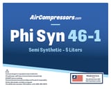 Thumbnail of Phi Syn 46 5 liters semi synthetic air compressor oil product label